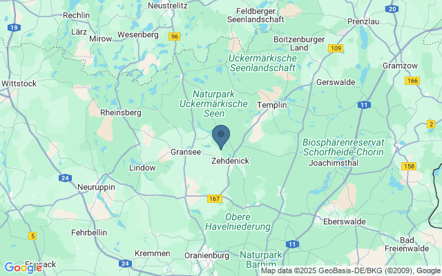 Kaart met locatie Ziegeleipark Mildenberg